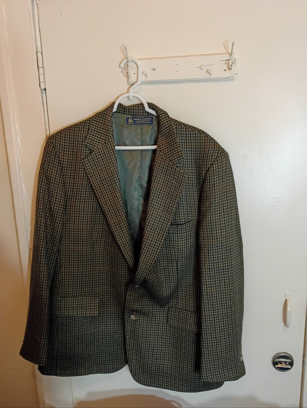 VTG Brooks Brothers Men's Multi-Color Check 1818 Luxury LineWool Sport Coat 45R